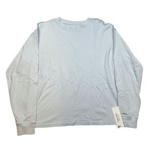 Calvin Klein Performance T-Shirt Womens XS Spray Lt Blue‎ Long-Sleeve Crewneck